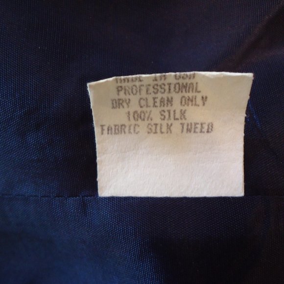 Emil Rutenberg Jacket S Silk Tweed Vintage - Picture 8 of 9